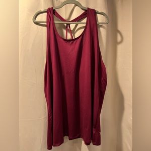 Old Navy Active Go-Dry Tank Top, EUC - maroon - XXL Tall